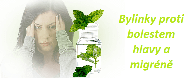 Jak se zbavit bolestí hlavy a migrény pomocí bylin - řimbaba, majoránka, kopřiva, zeměžluč, řebříček, máta, česnek, třezalka