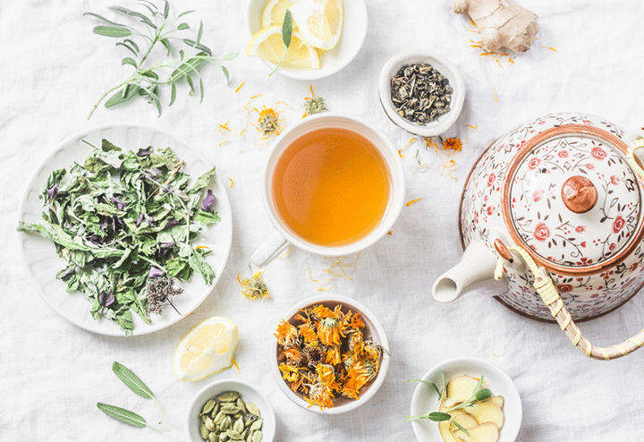 Krev čistící detoxikační čaj z dvouzubce, macešky, kopřivy a jehlice trnité